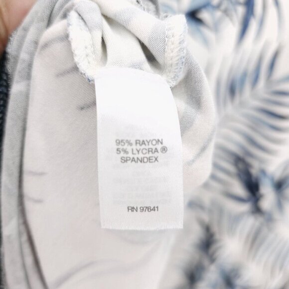 J. Jill Wearever Collection Tunic Blouse Palm Leaf Print Tropical Size 4X - Picture 6 of 7